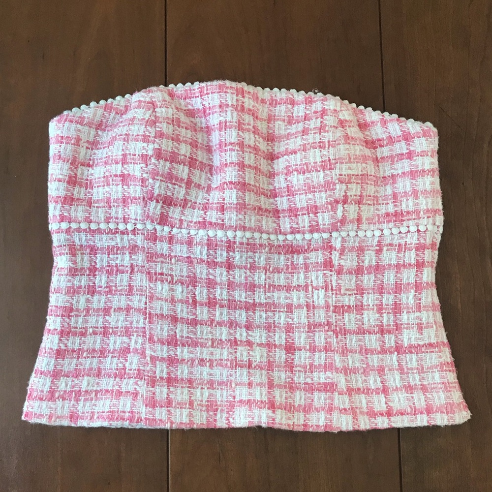 Tweed Lilly Pulitzer tube top